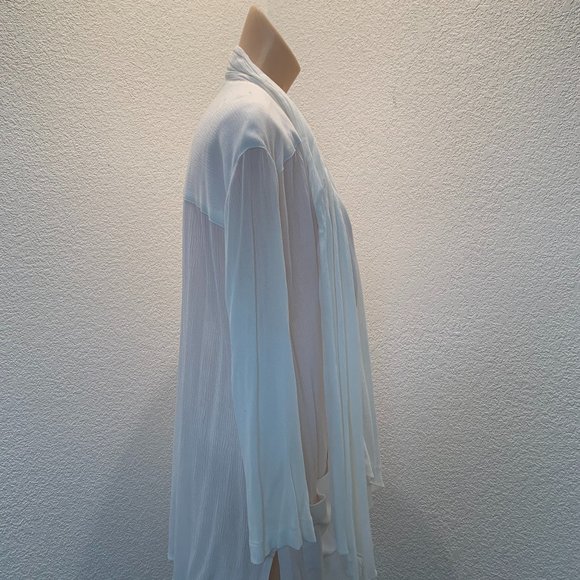 Vintage white jacket with attached scarf size 6 - Picture 6 of 12